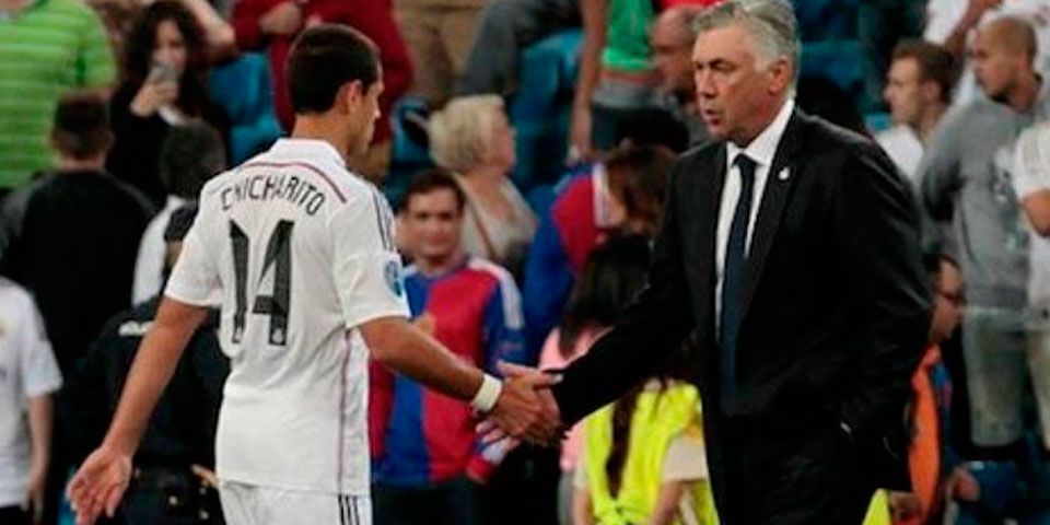 'Chicharito' se encuentra con Ancelotti en Vancouver - chicharito_ancelotti_puntopelota1