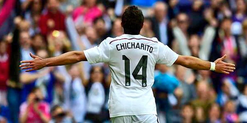 Chicharito marca su primer gol en el Bernabéu Chicharito marca su primer gol en el Bernabéu