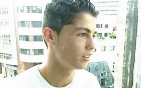Cristiano Ronaldo a los 16 años