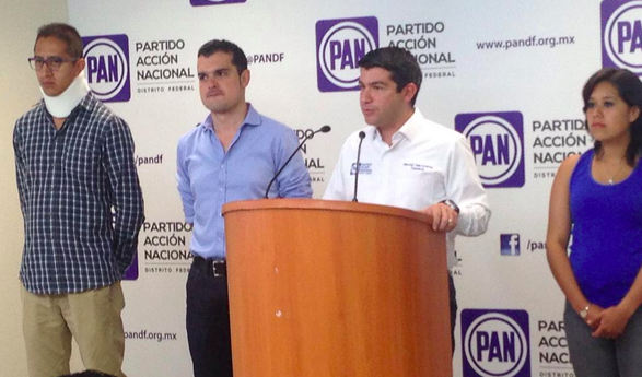 PAN denuncia agresiones por perredistas en la Miguel Hidalgo