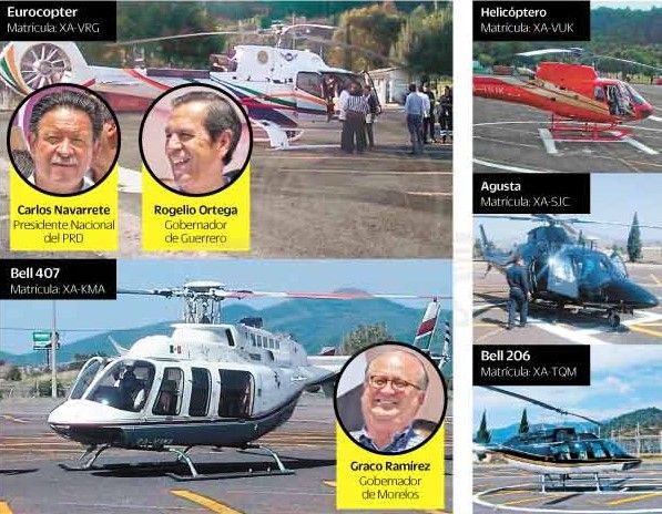 Perredistas se niegan a transparentar gastos de helicópteros