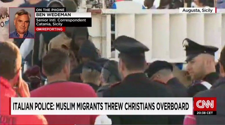 Migrantes musulmanes ahogan a 12 cristianos