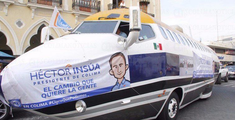 Candidato panista renta ‘Limo-Avión’