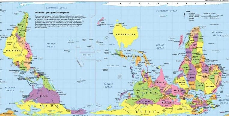 Todos los mapas en el mundo mienten