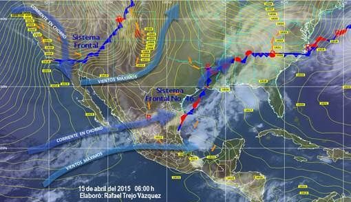Frente frío número 47 entra hoy al país