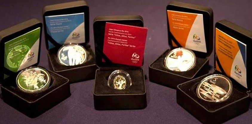 Lanzan más monedas conmemorativas por JJ.OO. de 2016 Lanzan más monedas conmemorativas por JJ.OO. de 2016