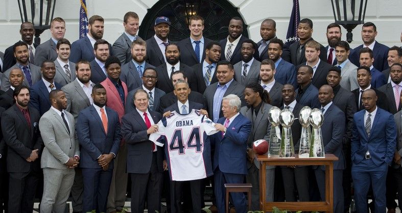 Patriotas visitan la Casa Blanca Patriotas visitan la Casa Blanca