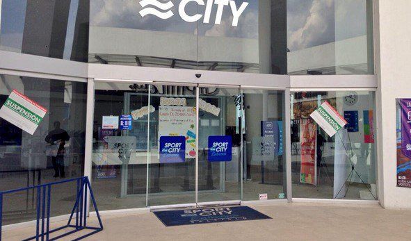 Profeco coloca sellos de suspensión en Sport City Profeco coloca sellos de suspensión en Sport City