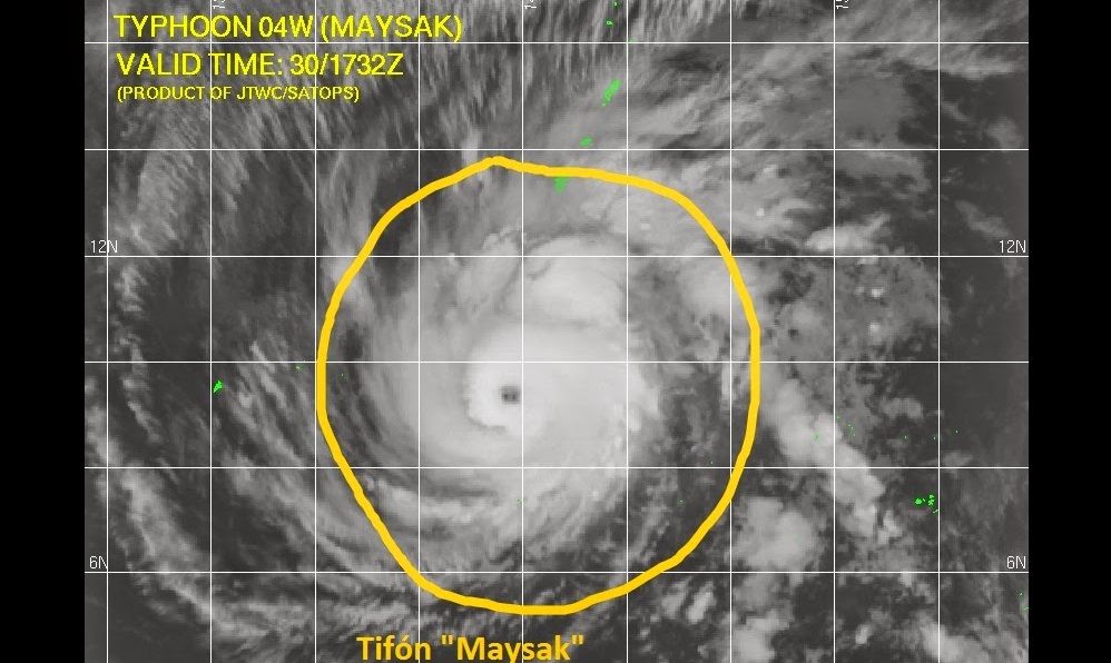 Alerta máxima en Filipinas por tifón Maysak