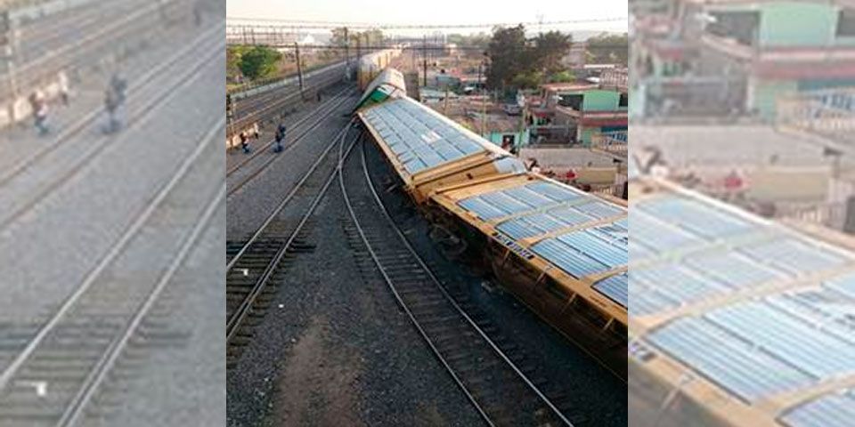 Descarrilamiento de tren deja dos heridos en Lechería