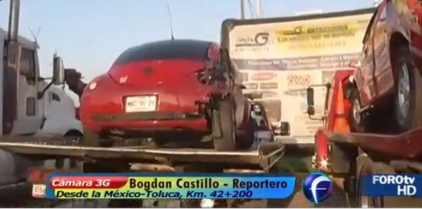 Tres accidentes en la México-Toluca en menos de dos horas