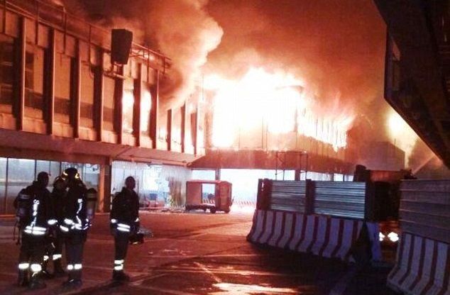 Se incendia Aeropuerto Fiumicino de Roma