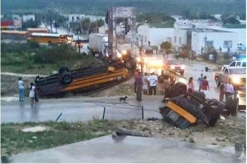 Tres niños entre las víctimas del tornado en Acuña