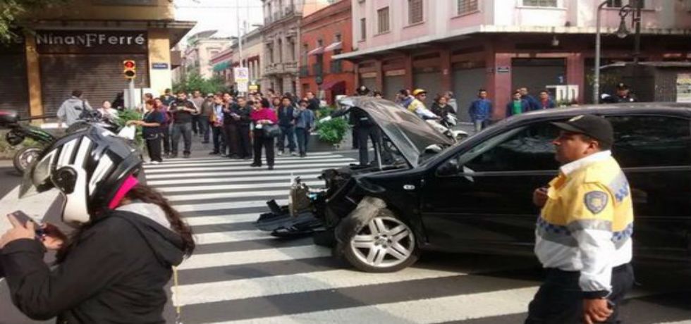 Choque en el Centro deja dos lesionados