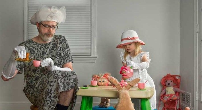 Divertidas imágenes entre “el mejor padre del mundo” y su hija