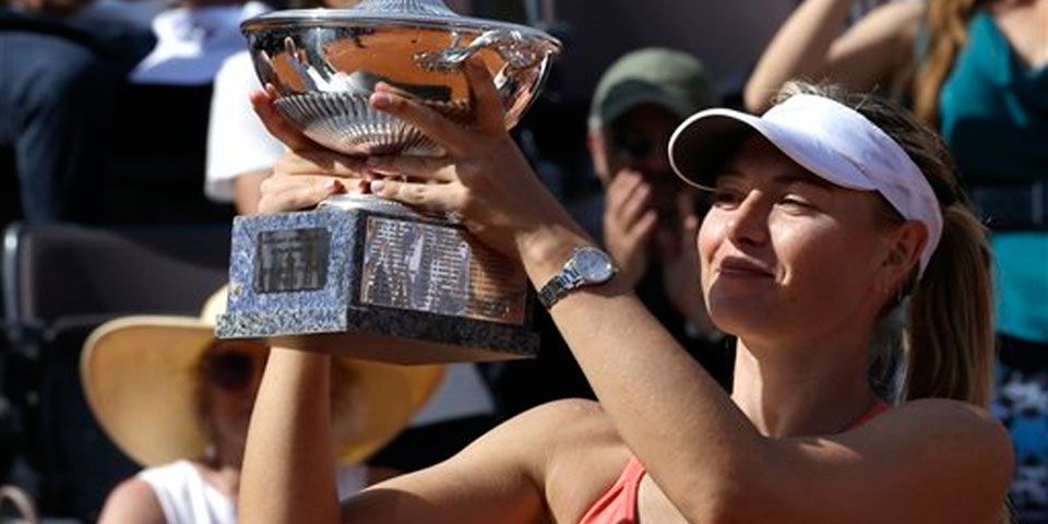 Sharapova gana su tercer Masters de Roma Sharapova gana su tercer Masters de Roma