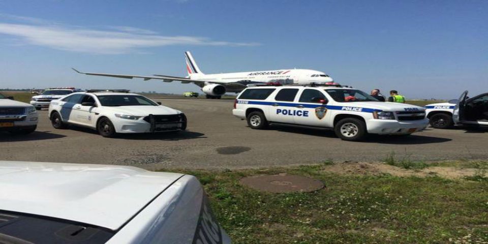 Reportan amenaza química en vuelo de Air France