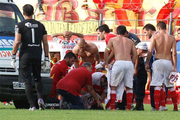Así fue la muerte de Cristian Gómez en la cancha