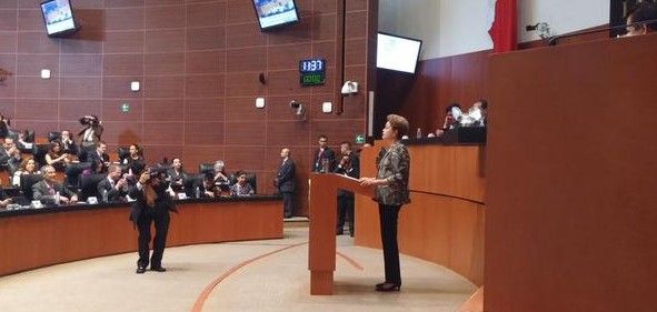 Congreso mexicano recibe a presidenta de Brasil Congreso mexicano recibe a presidenta de Brasil