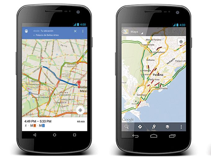 Google Maps Transit ya está disponible en México