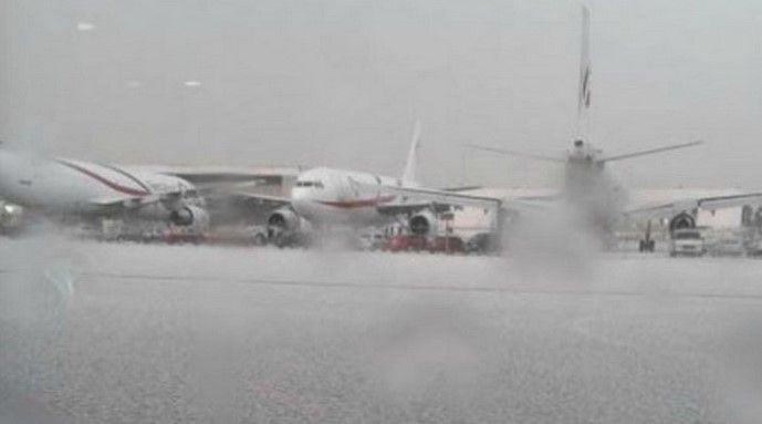 Graniza en la Ciudad de México