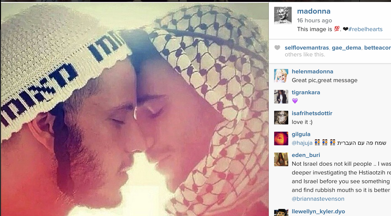 Foto de Madonna desata controversia en Instagram