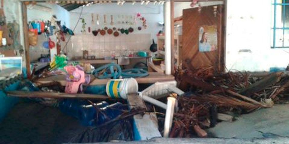 Mar de fondo afectó peor que huracanes: damnificado