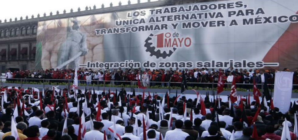 Finaliza marcha del Día del Trabajo