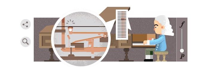 Google conmemora al creador del piano