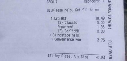 Pizzería salva a mujer del secuestro que vivía