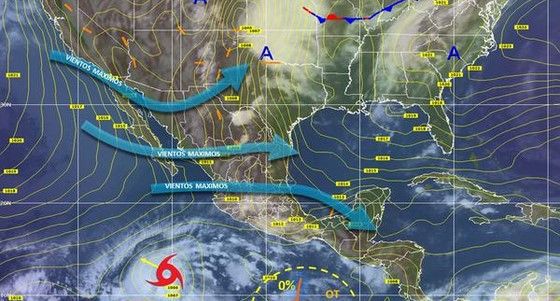 Habrá fuertes lluvias en el país por depresión tropical Habrá fuertes lluvias en el país por depresión tropical