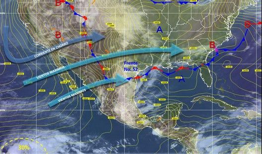 Continuarán lluvias en gran parte del país