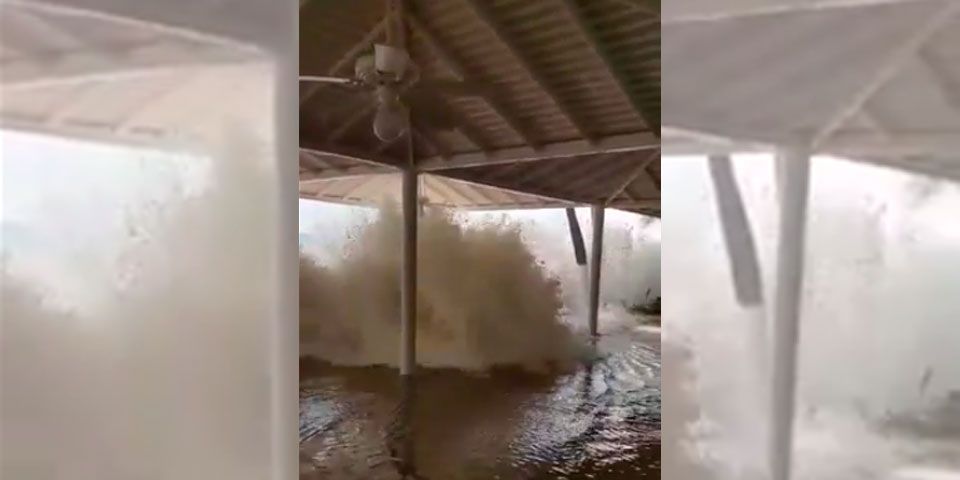 Video del mar de fondo en Acapulco