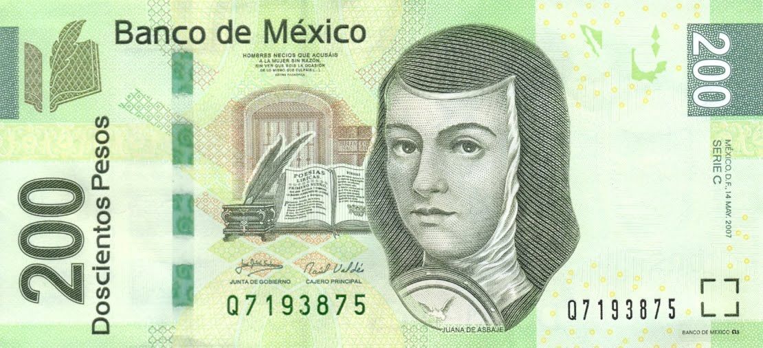 Mujeres en monedas y billetes mexicanos Mujeres en monedas y billetes mexicanos
