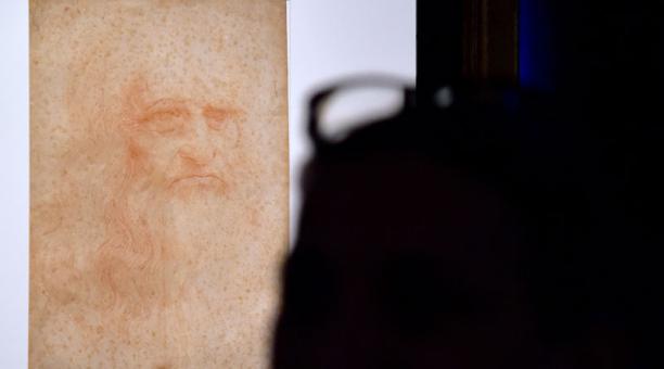 Exhiben &uacute;nico autorretrato de Leonardo da Vinci