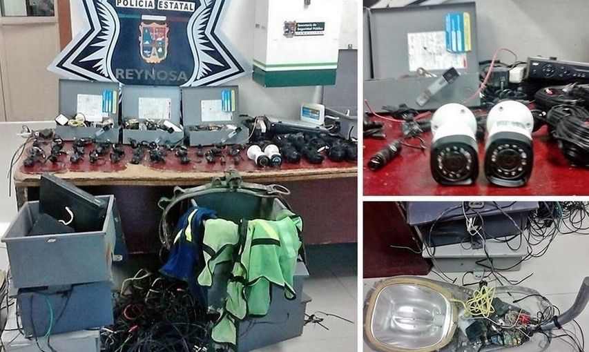Desmantelan 39 cámaras del narco en Reynosa