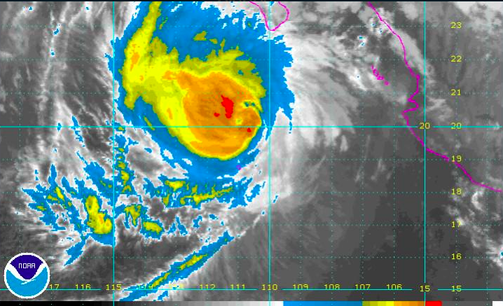Blanca será depresión tropical el martes: CONAGUA Blanca será depresión tropical el martes: CONAGUA