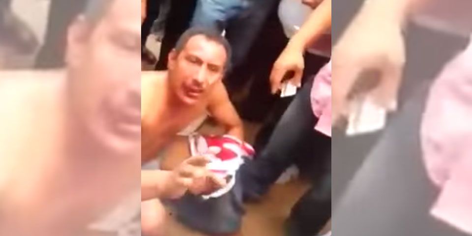 Video: Desnudan y golpean a supuesto acosador