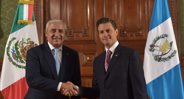 EPN y presidente de Guatemala dialogan sobre Cumbre mesoamericana
