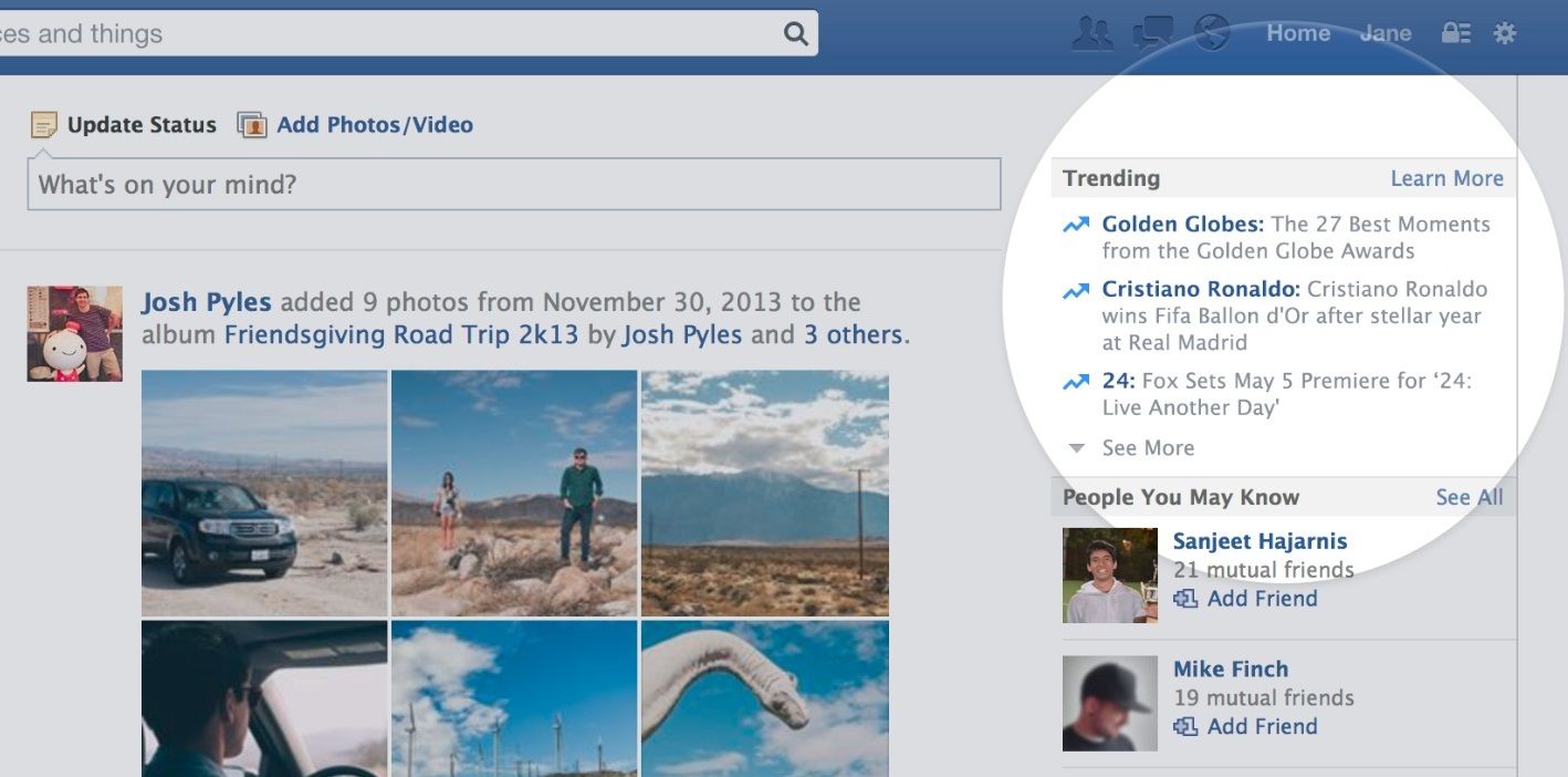 Facebook utilizará tópicos tendencia Facebook utilizará tópicos tendencia