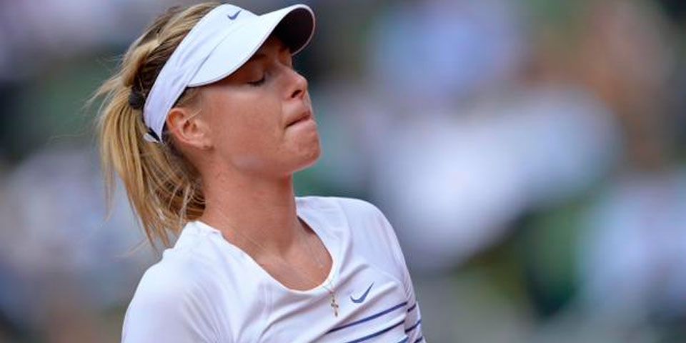 Sharapova es eliminada de Roland Garros