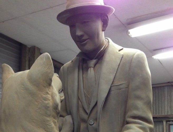 Erigirán estatua de Hachiko y su amo Erigirán estatua de Hachiko y su amo