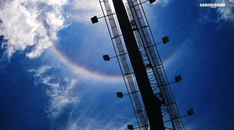 Aparece halo solar en Guadalajara