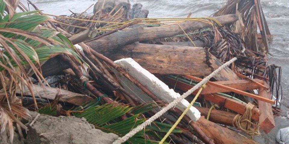 Huracán Carlos causa primeros estragos en playas de Guerrero