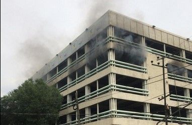 Controlan incendio en la PGJDF Controlan incendio en la PGJDF