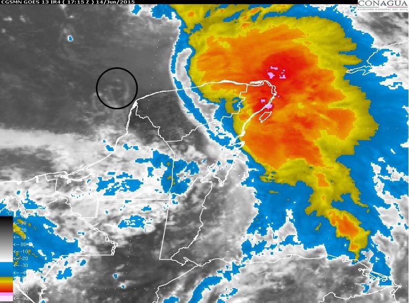 Alerta por zona de inestabilidad en el Golfo de México
