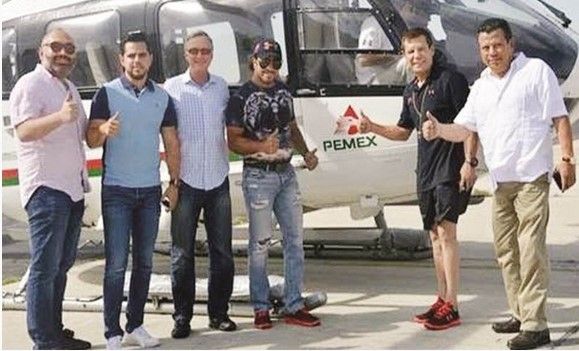 Helicóptero que paseó a JC Chávez no es de Pemex