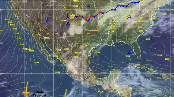 Se prevén lluvias en gran parte del país