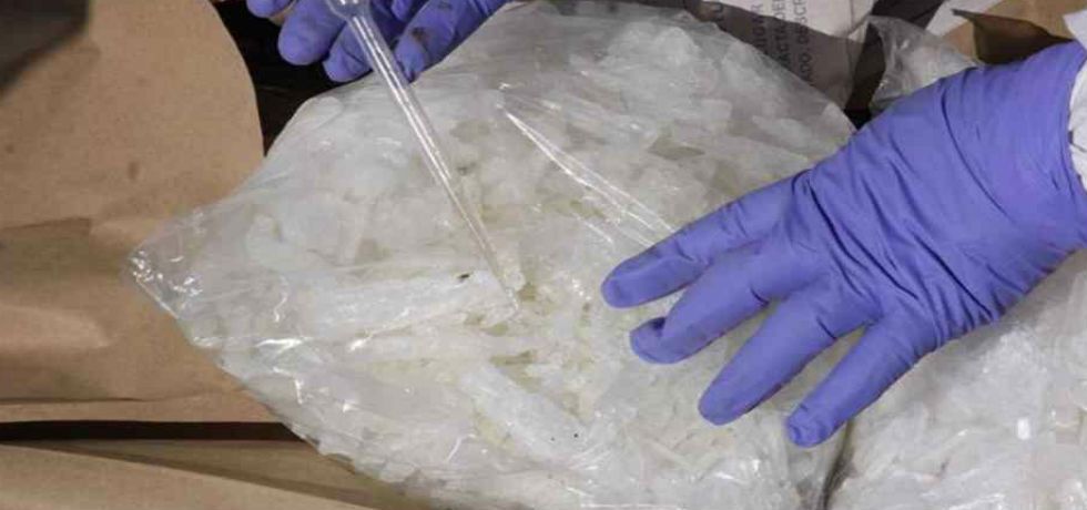 Decomisan 20 litros de metanfetamina en Tamaulipas