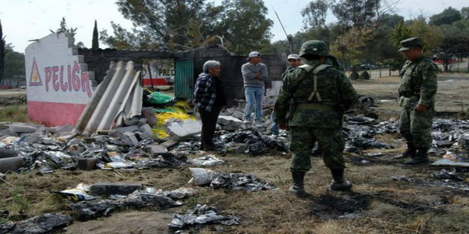 Explosión de polvorín deja un muerto en Tlaxcala